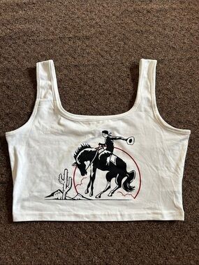 Western themed crop top